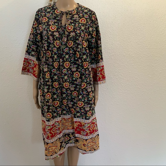 Vintage Models Coat Paisley House Dress - Picture 2 of 13